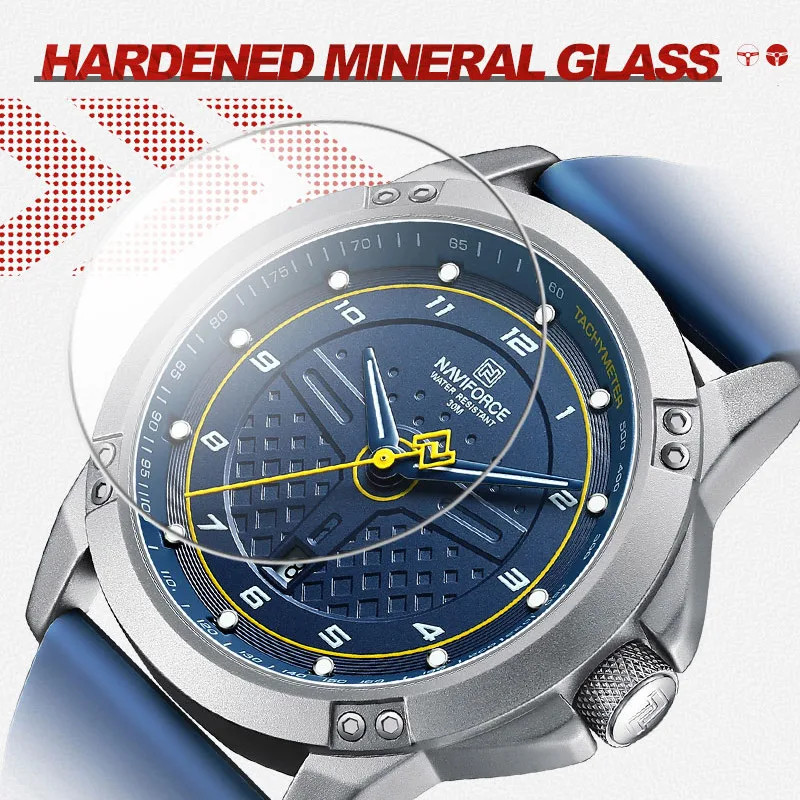 Men’s Casual Quartz Watch Sport Waterproof Silicone Strap Luminous Wristwatch