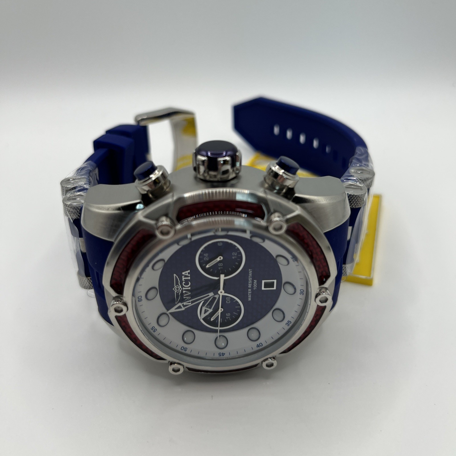 Invicta Bolt Men’s Red White & Blue Watch 42290 – 52mm NIB