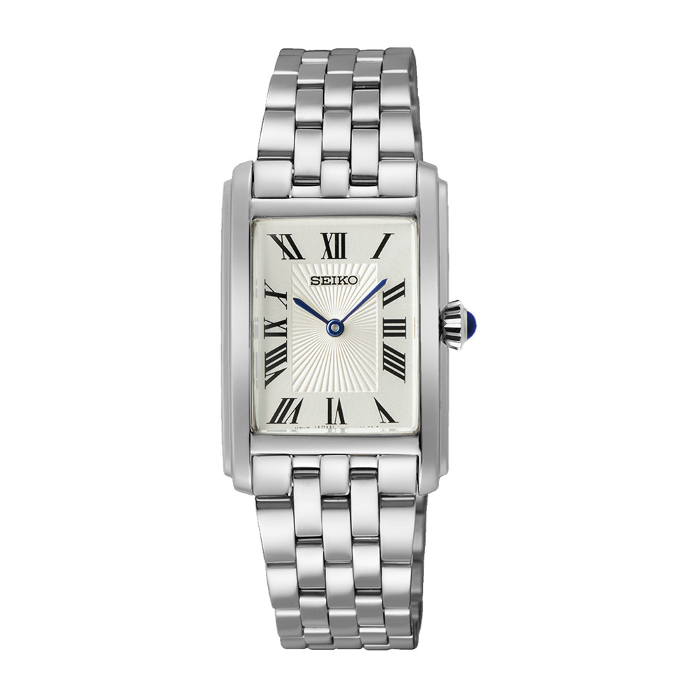 Seiko SWR083P1 Women’s Quartz White Dial Stainless Steel Bracelet Watch