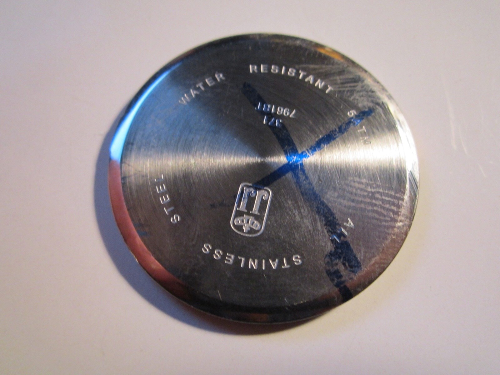 JULES JURGENSEN MONTH DAY WATCH FITS 8 1/2″ WRIST NOT WORKING LOOSE CAP BA-20