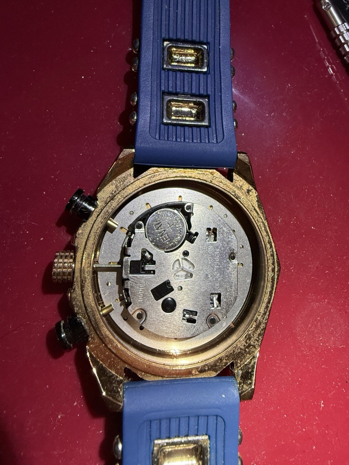 LIGE 1853 Dream Men’s Watch Chronograph Quartz Blue Band New Battery Working