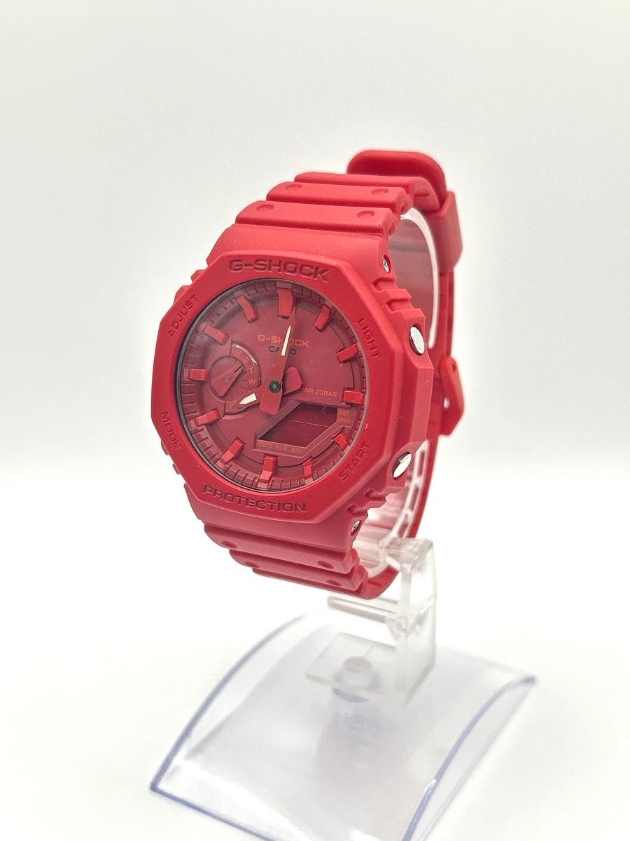 Casio G-Shock GA-2100 Red Analog Digital Quartz Watch