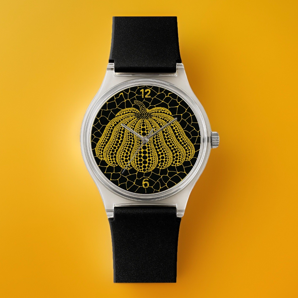 YAYOI KUSAMA Pumpkin Infinity MOMA Basquiat Dots Pop Art Wrist Watch Wristwatch