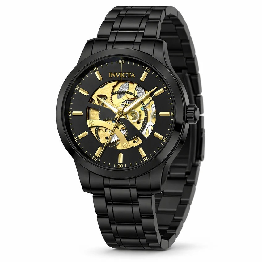 Invicta Objet D Art Automatic Men’s Watch w/ Skeleton Dial – 41mm, Black