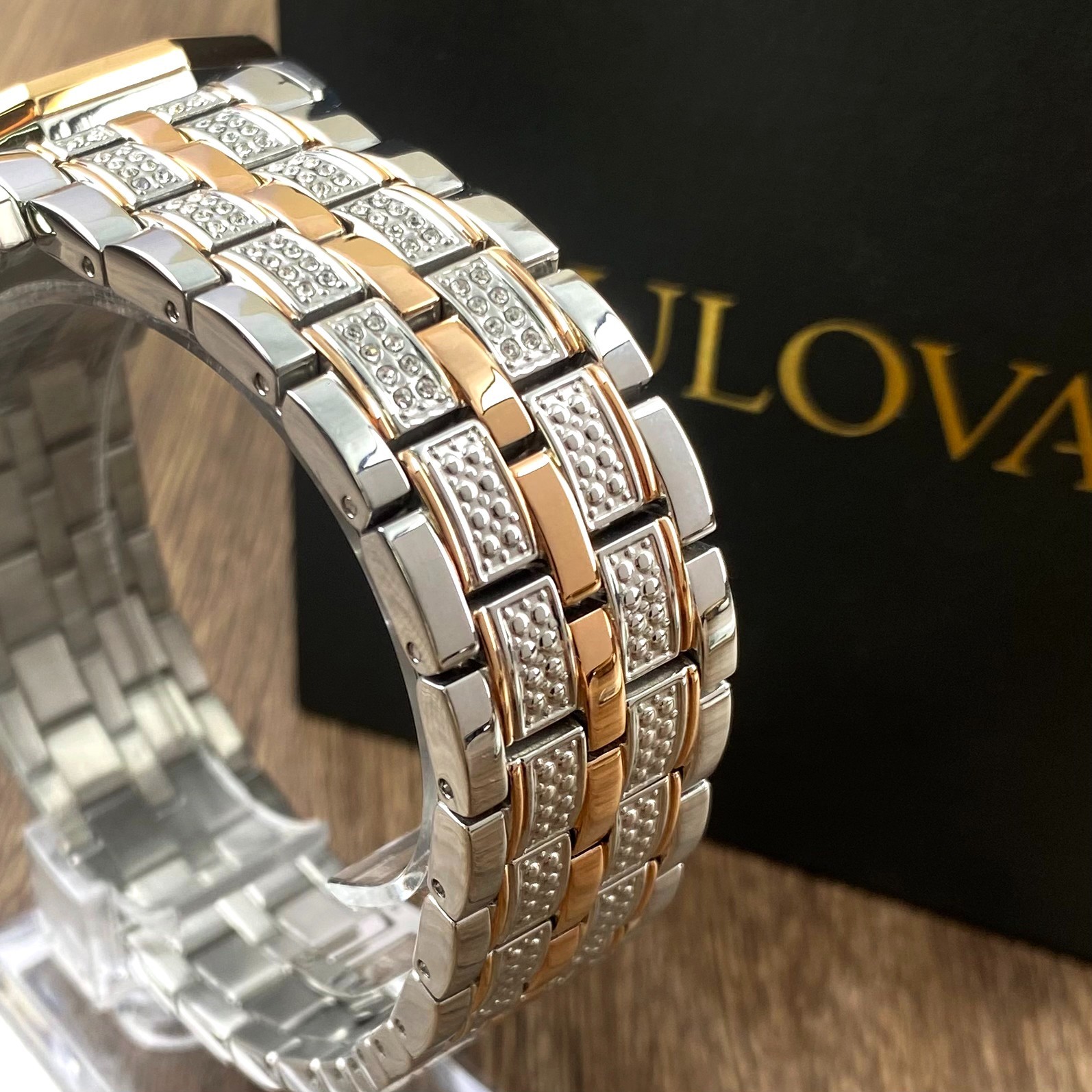 Bulova Octava 98C133 Crystal Dial Two-Tone Stainless Steel Men’s Watch