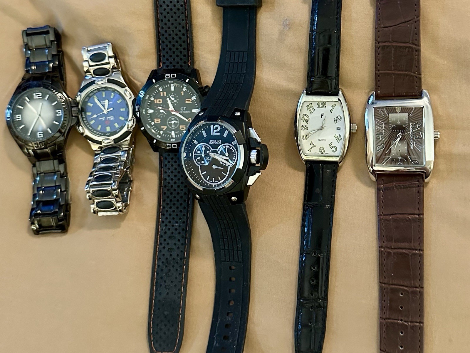 Six Men’s Wristwatches “NEW” Condition