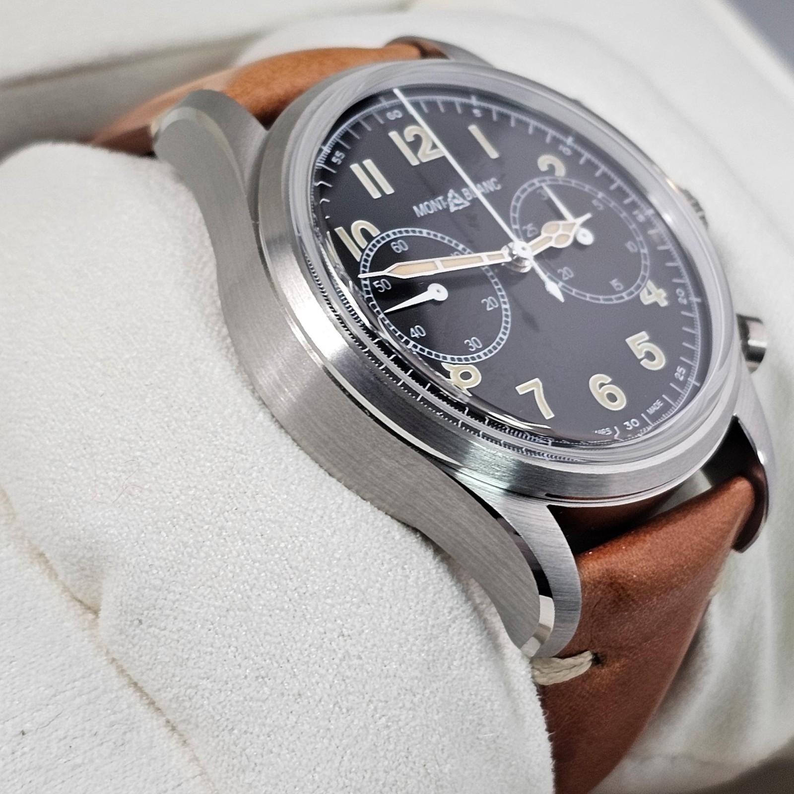 Montblanc 1858 Chronograph Stainless Steel 42mm Automatic Black Dial 117836