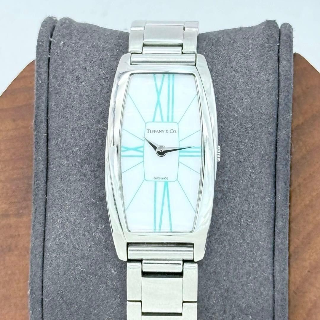 [B1P] Tiffany Gemea Roman Tiffany Blue Dial Ladies Quartz Watch [k8z]
