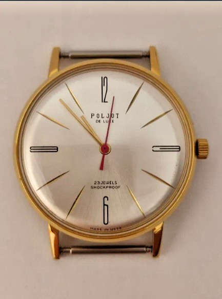 Vintage Poljot De Luxe USSR Wristwatch – 23 Jewels Mechanical – Rare Collectible