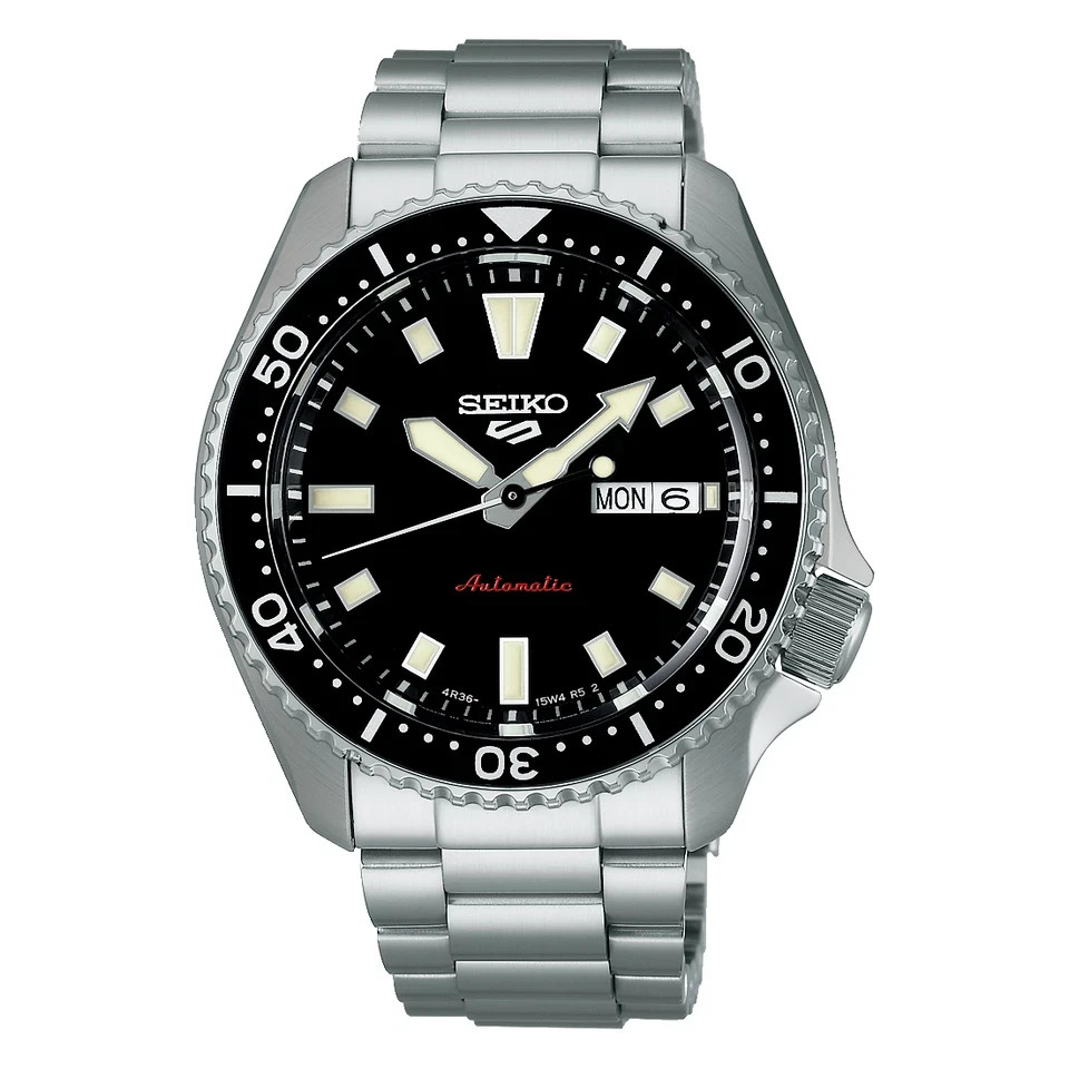 NEW Seiko 5 Sports SRPL85 Automatic Black Dial Day/Date 42.5mm Men’s Steel Watch