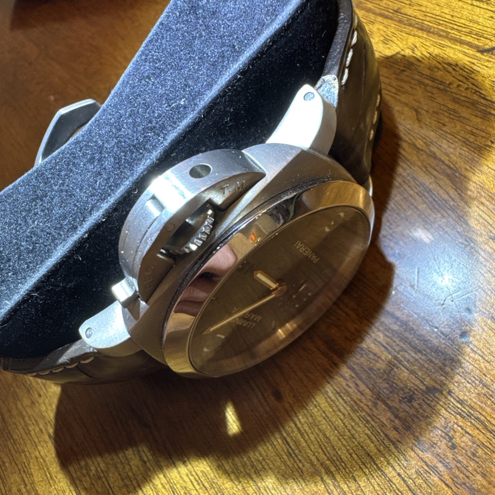 Panerai Luminor Marina 44mm Titanio Tobacco Brown PAM00351 Automatic Strap