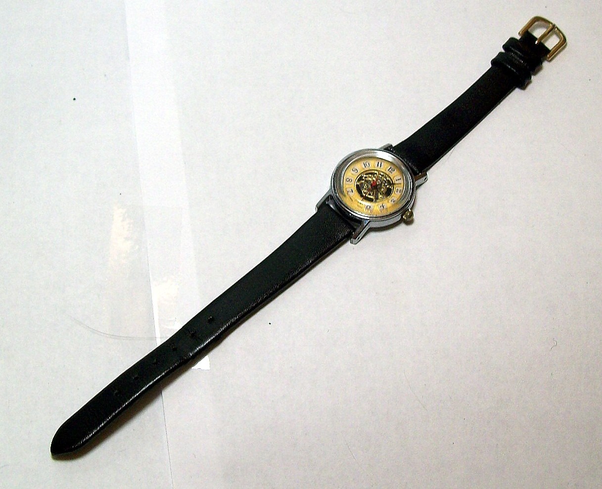 L.A. Express Ladies Custom Skeleton Watch Telephone Dial Minty fits 5.50″-6.75″