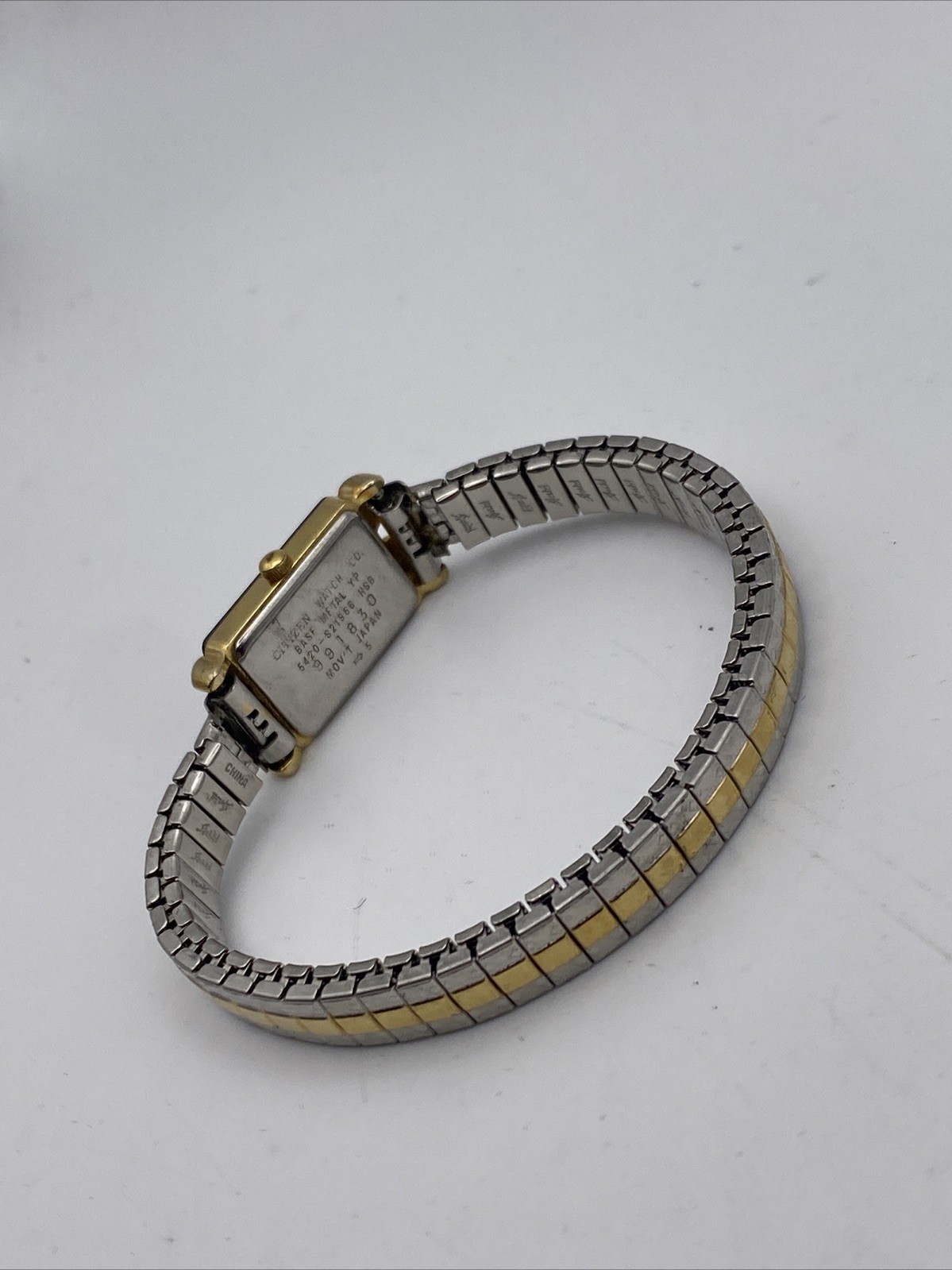 Citizen Elegance Womens Watch 13mm Two Tone Leather 5420-S21966 New Battery