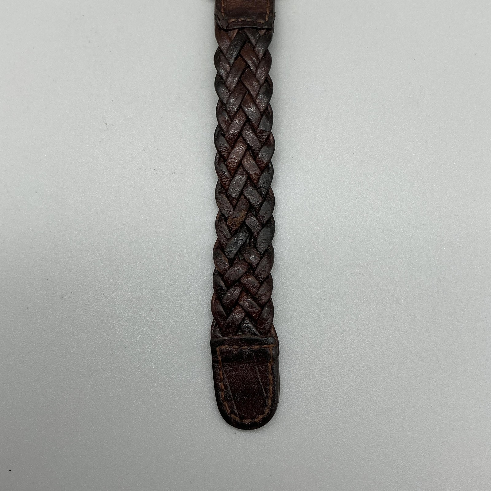 Vintage Fossil Womens Watch 28mm Mosaic Stone Bezel Leather PC-7024 New Battery