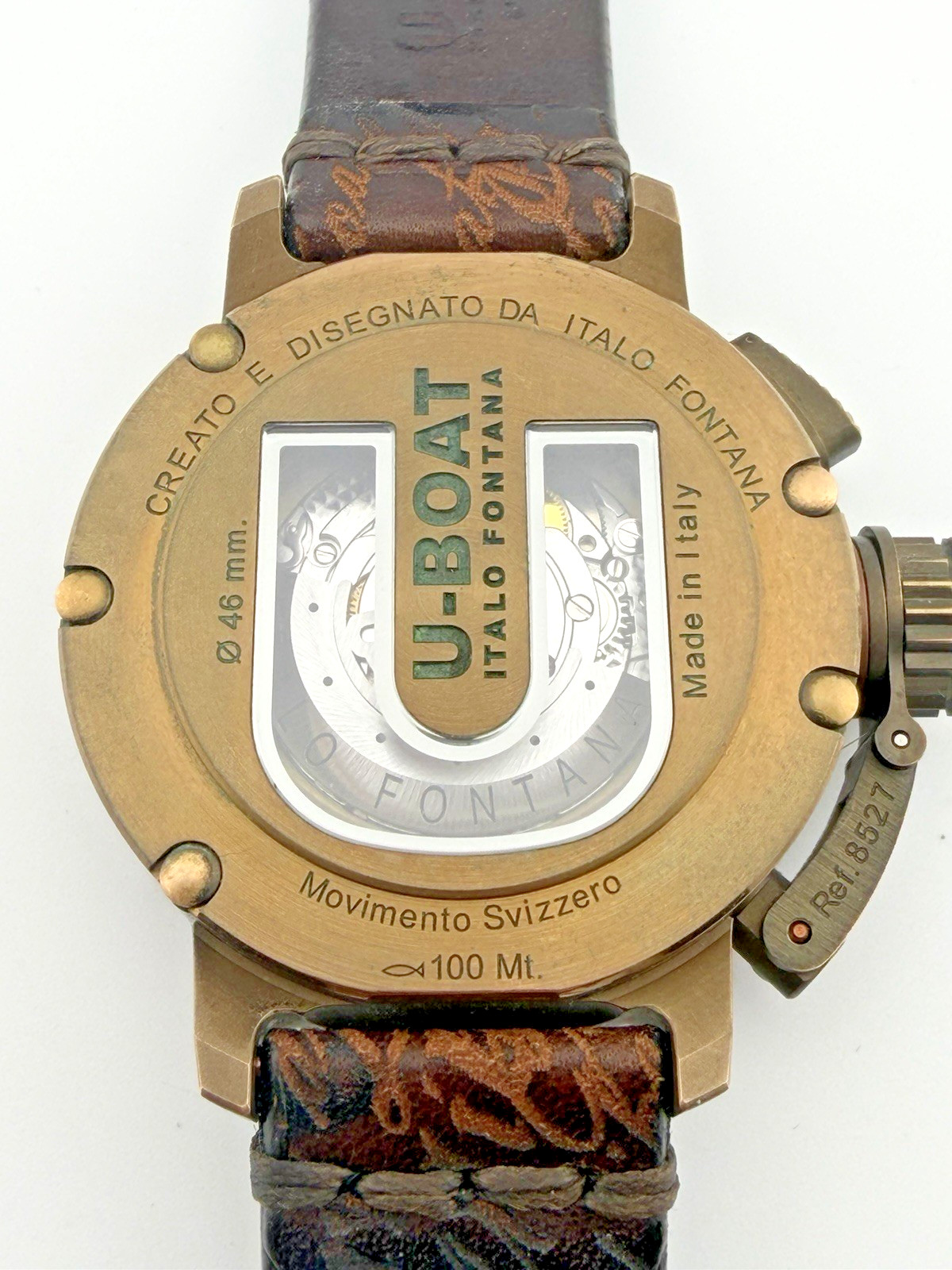 U-BOAT Chimera 46mm Bronze Auto – ETA2824-2 – Brown Leather Strap