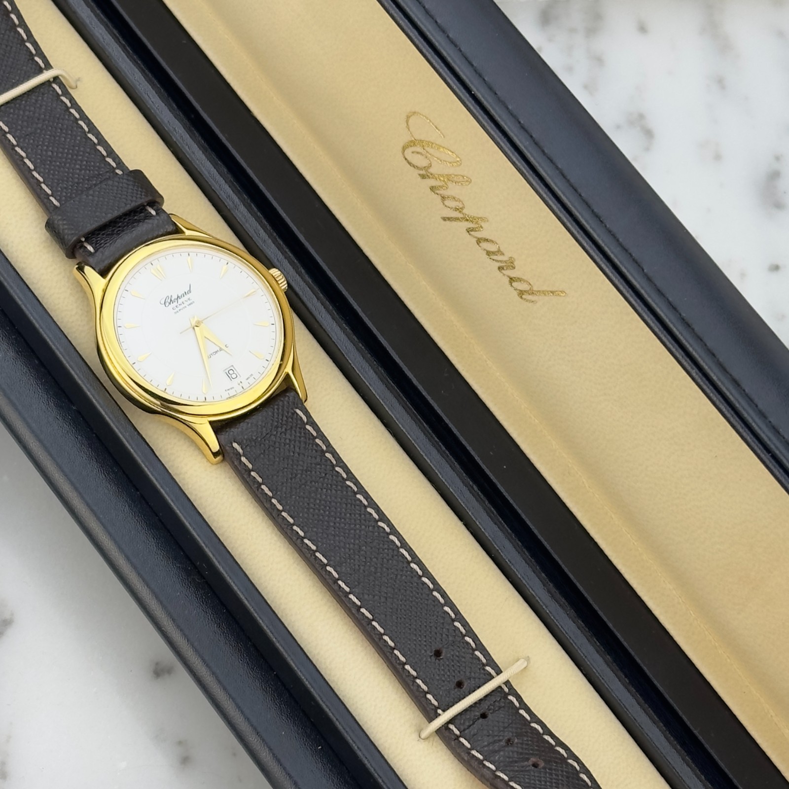 Chopard LUC Ref 16/1862 36mm 18K Yellow Gold Automatic Luxury Watch with Box