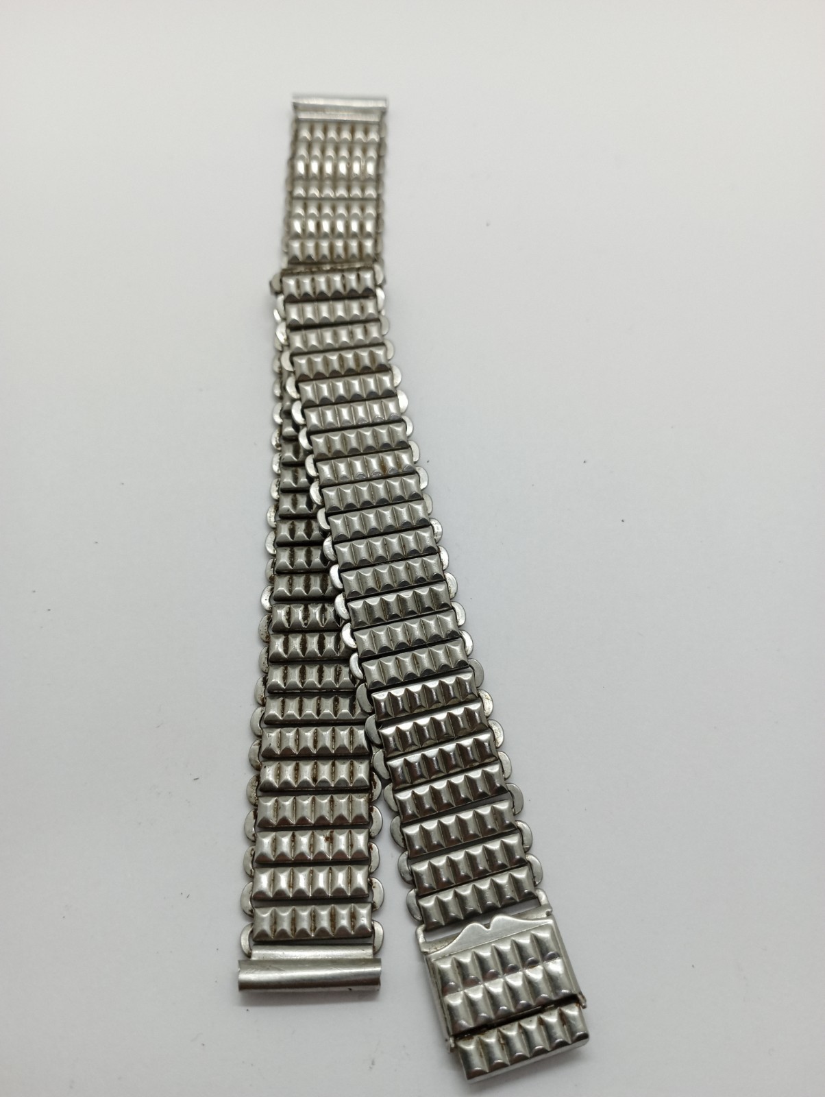 UNIQUE BONKLIP STEEL Ladder Bamboo TANK Trench Watch Bracelet 1930’s 14mm.