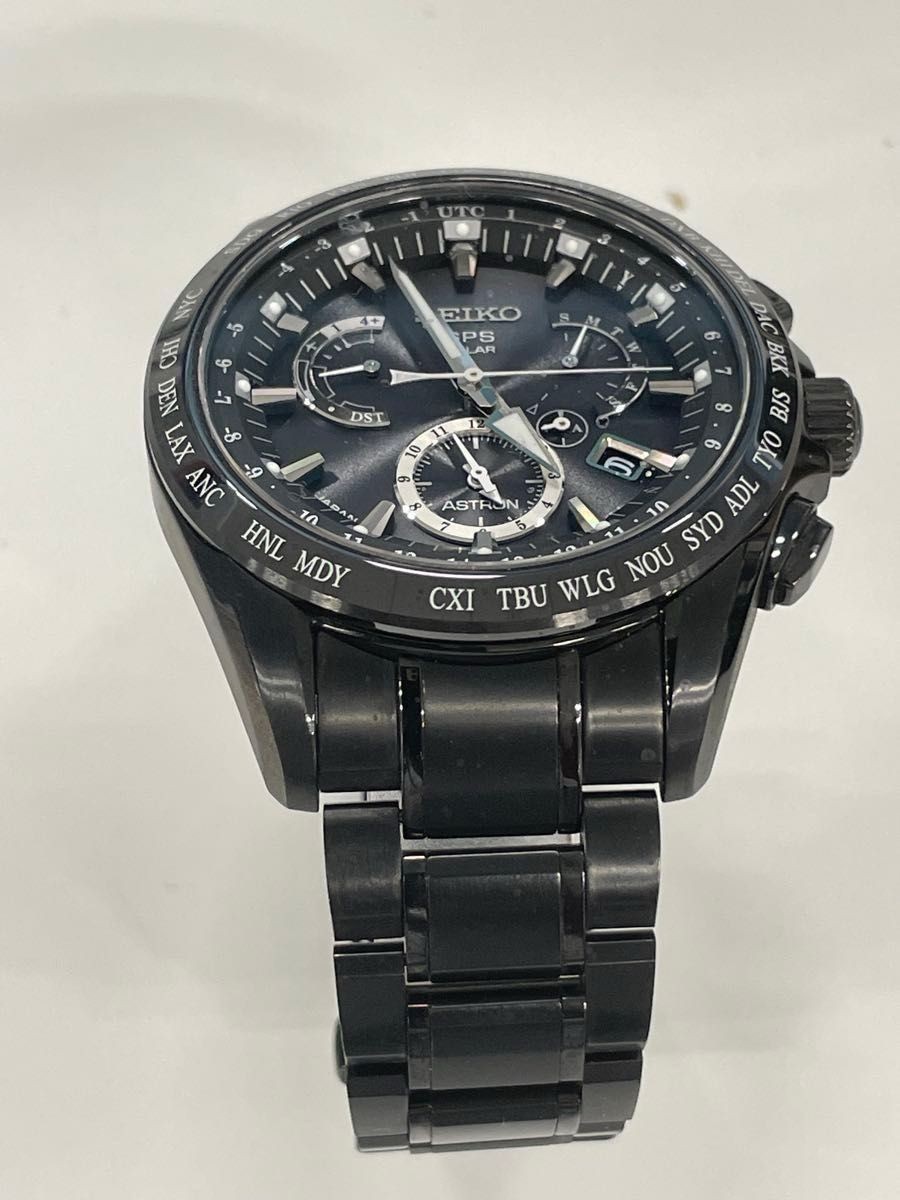 Seiko Astron SBXB049 GPS Solar Titanium Watch Used
