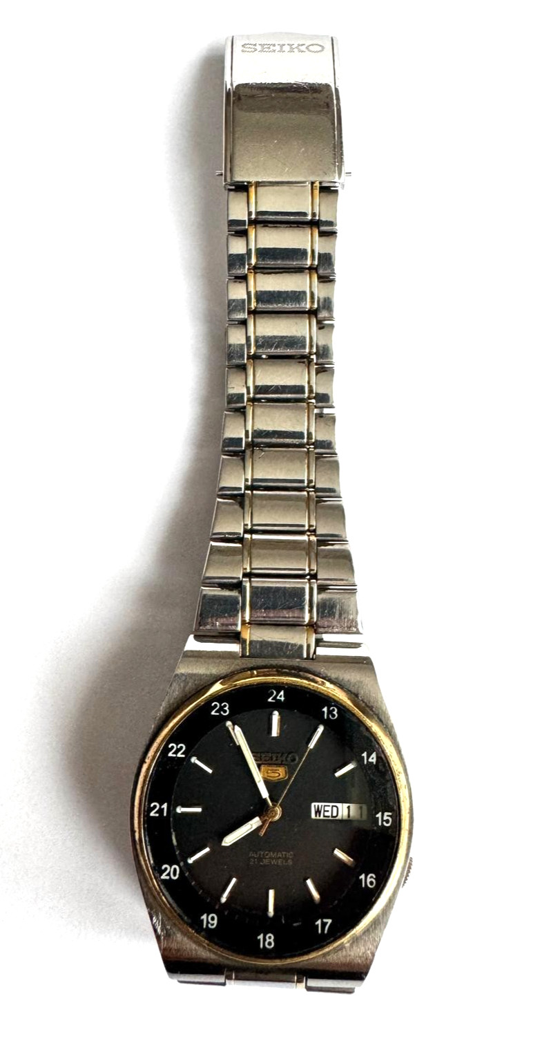 Seiko 5 Automatic Vintage Men’s Watch 21J 7S26 Movement Day/Date
