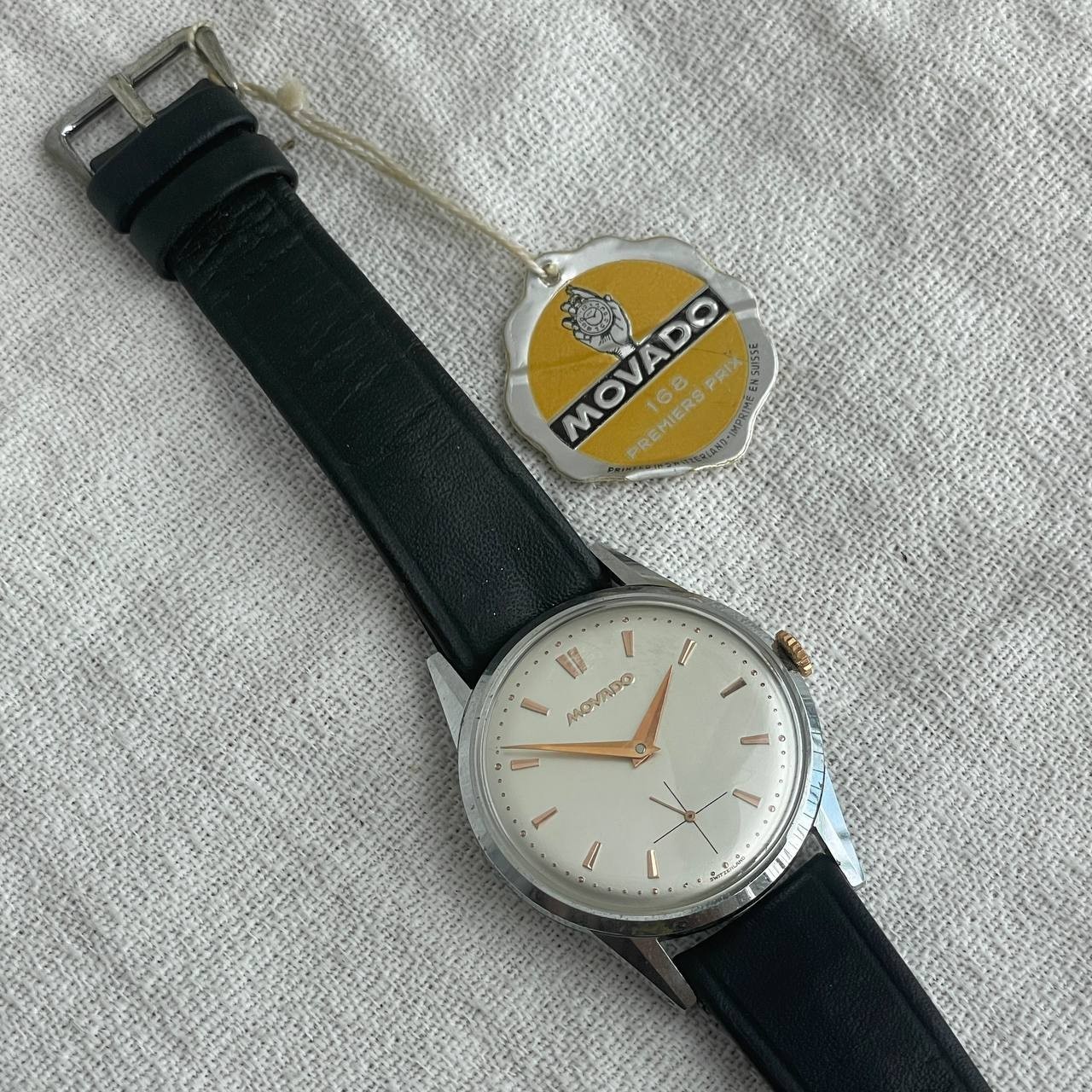 RARE TO FIND MOVADO NEW OLD STOCK UNTOUCHED MANUAL WIND SWISS WATCH Ca 1960