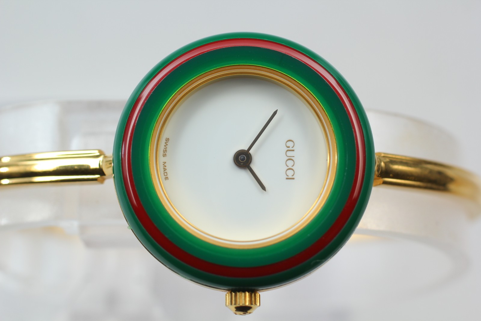 [Near MINT w/ BOX ] Gucci Change Bezel 11/12.2 Women Watch Gold 12 Colors JAPAN