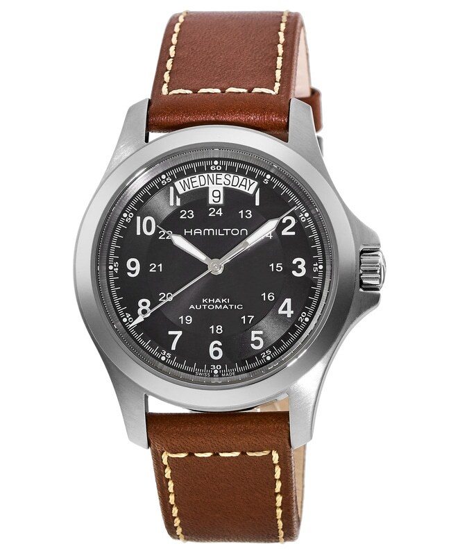 New Hamilton Khaki Field King Auto Day-Date Black Dial Men’s Watch H64455533
