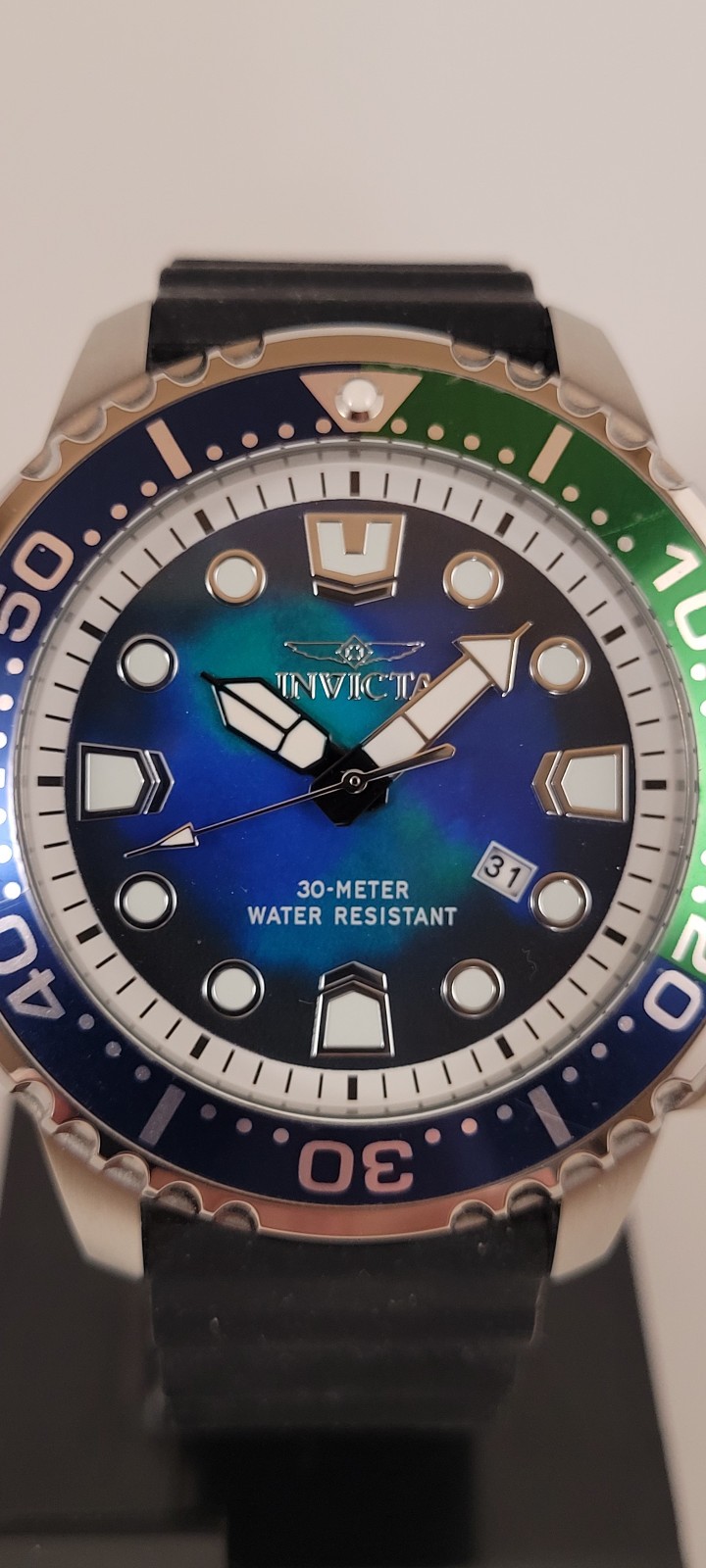 Invicta Mens Pro Diver Abyss 49545 Quartz Silicone Band Watch