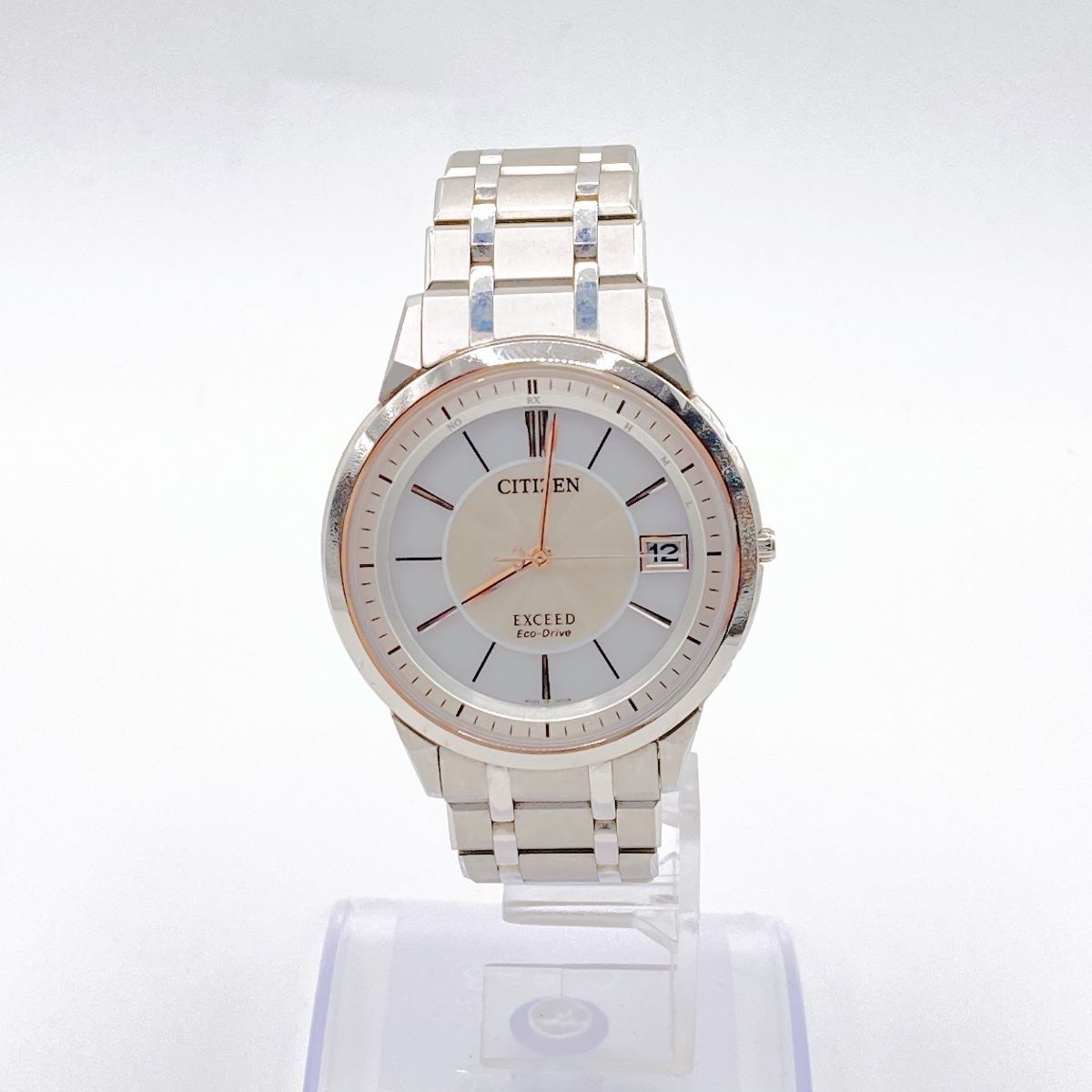 343 CITIZEN EXCEED Citizen Exceed Men’s Watch White Mother of Pearl Solar