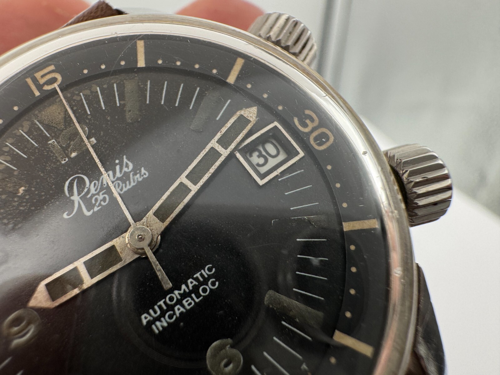 VTG 1967 RENIS Diver Super Compressor Automatic Cal AS 1902 /03 SERVICED – 36 mm