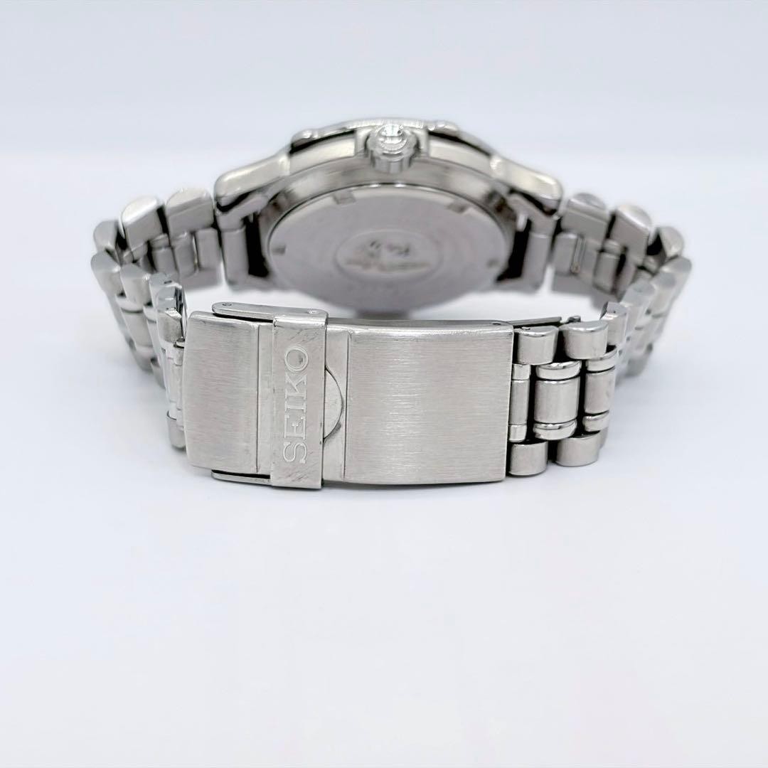 SEIKO 5H25-6050SCUBA Diver’s Watch Silver Blue Used Japan