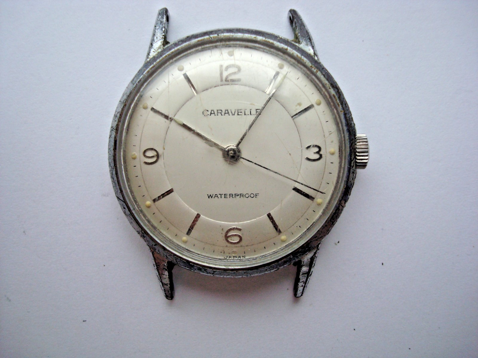 Vintage Caravelle M0 Mens Unisex Watch Manual Wind Up Waterproof Japan for Parts