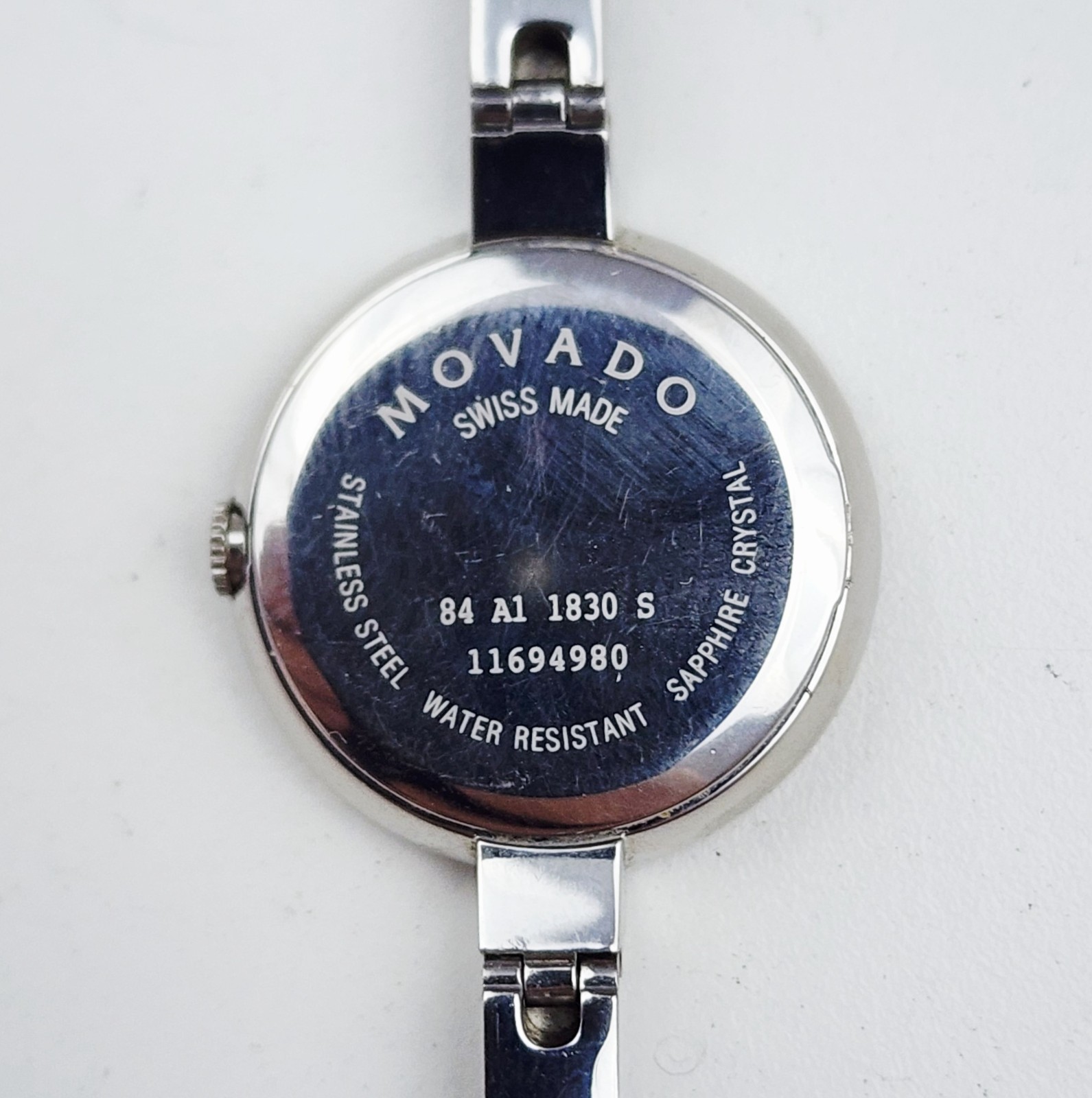 Women’s SWISS Watch MOVADO “Bela” 84.A1.1830S. Marked Diamonds Case. Small Wrist