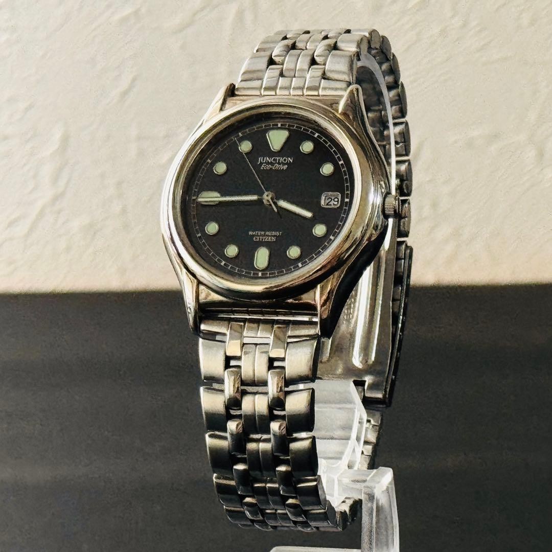 Citizen Junction Eco-Drive Solar Watch, Black Dial, 7821 【From Japan】