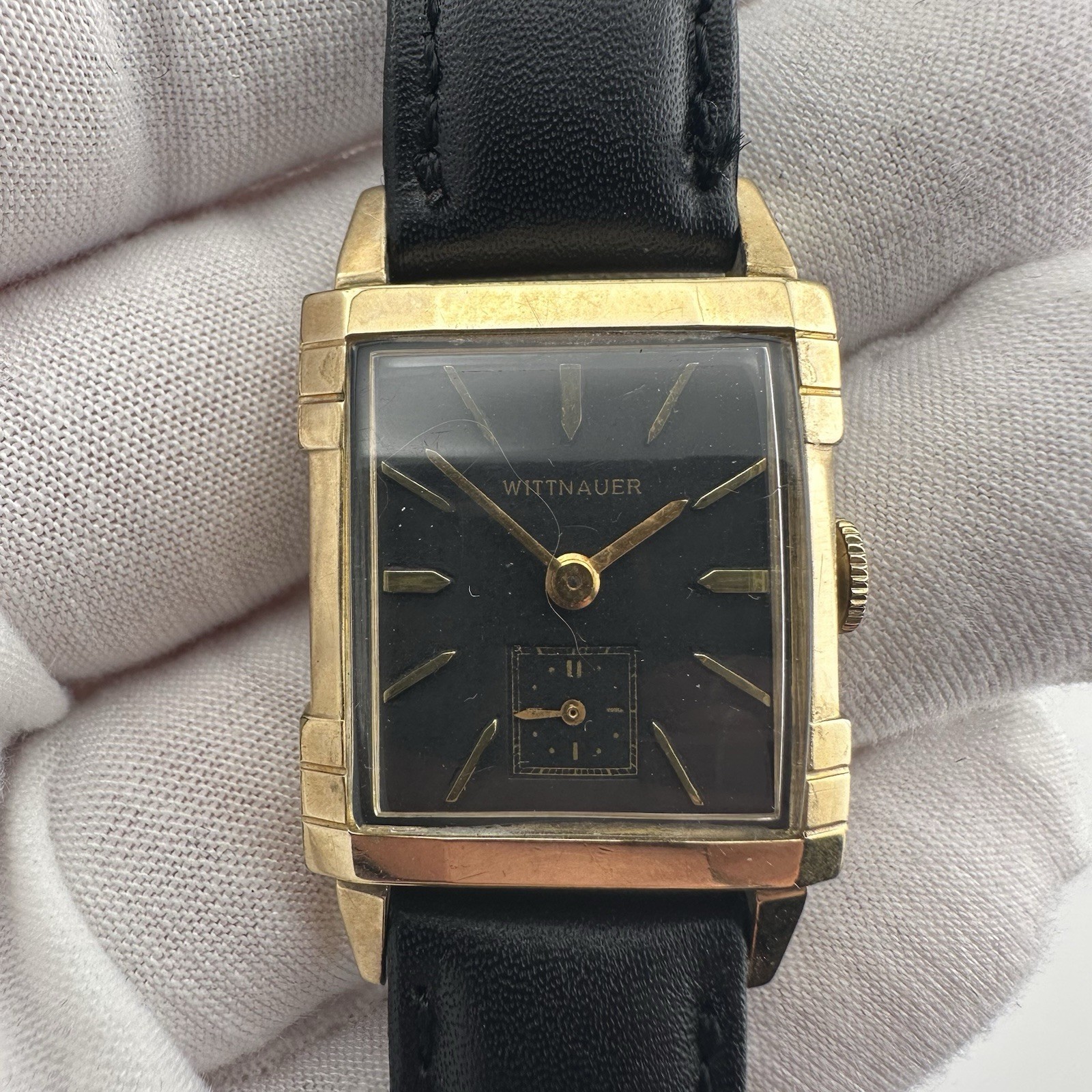 Wittnauer 17 Jewel Men’s Wrist Watch 10K Gold Filled Case Cal. 9WN – Working