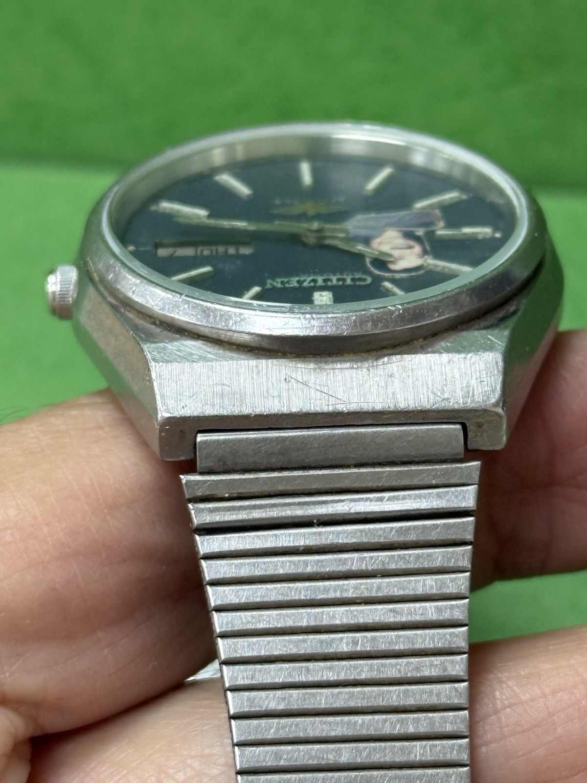 Special CITIZEN President Saddam Hussein Iraq Automatic Blue DIAL Watch R60
