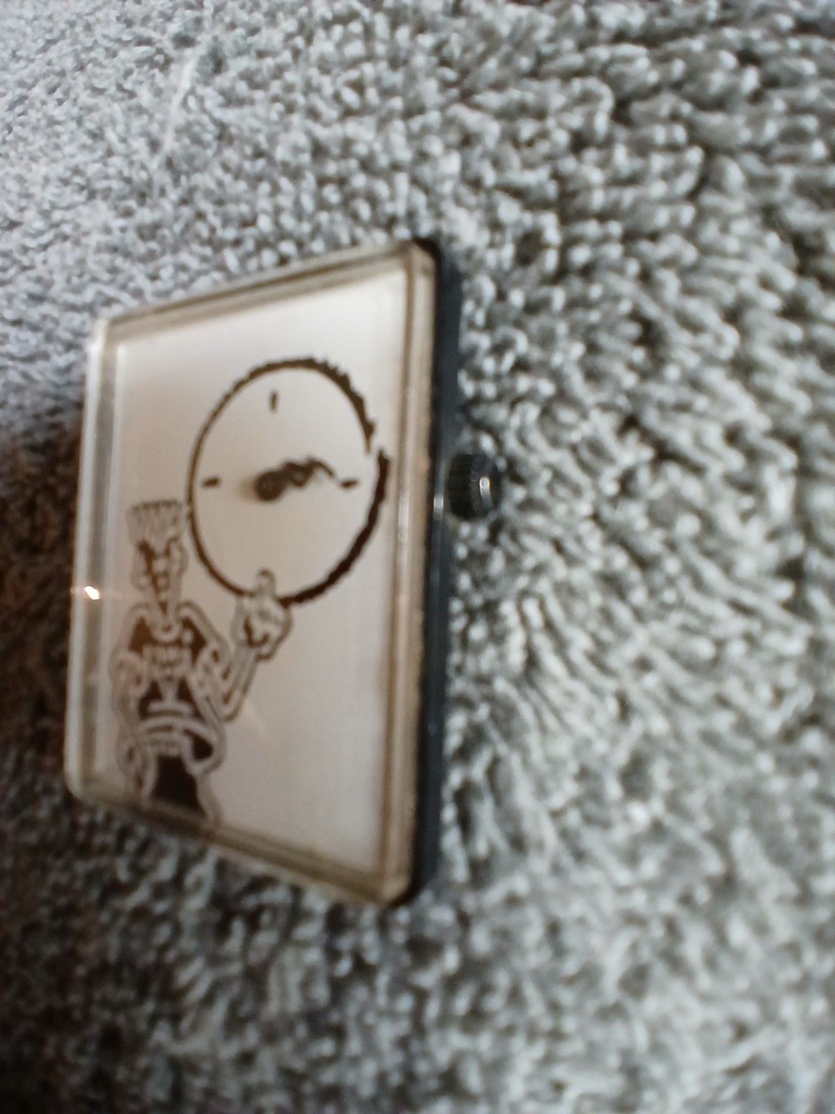 Vtg Fido Dido 7up Drink Tank Watch 27mm Black White Dial -New Battery -Working