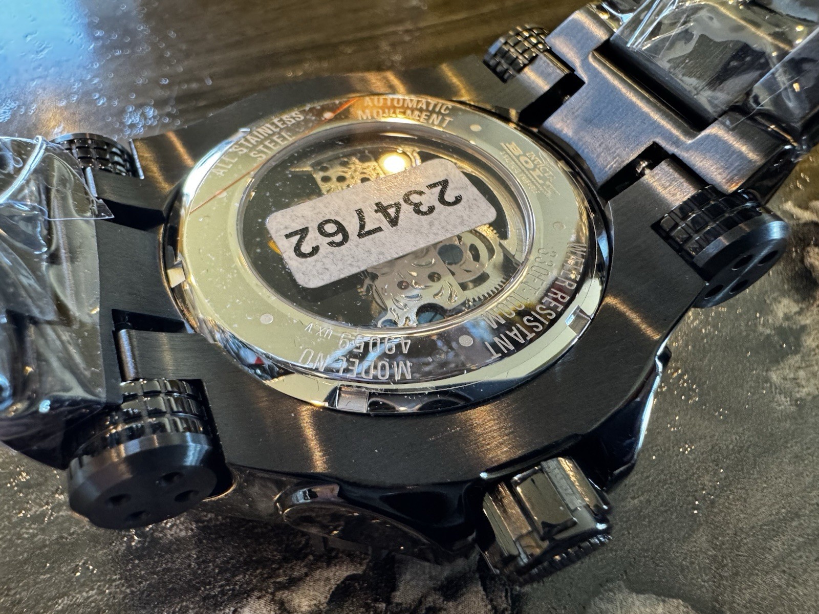 Invicta Bolt Phantom Automatic Men’s Watch w/ Skeleton Dial 52mm Black New!