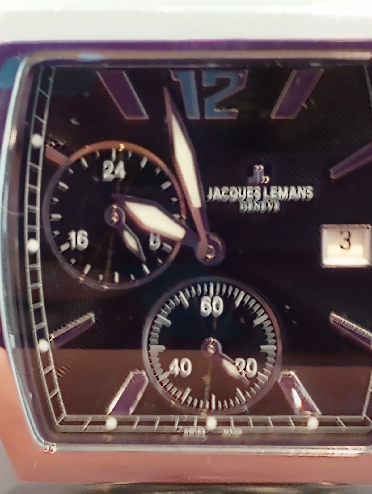 JACQUES LEMANS G120 MENS WATCH GENEVE SWISS 5 ATM SAPPHIRE CRYSTAL