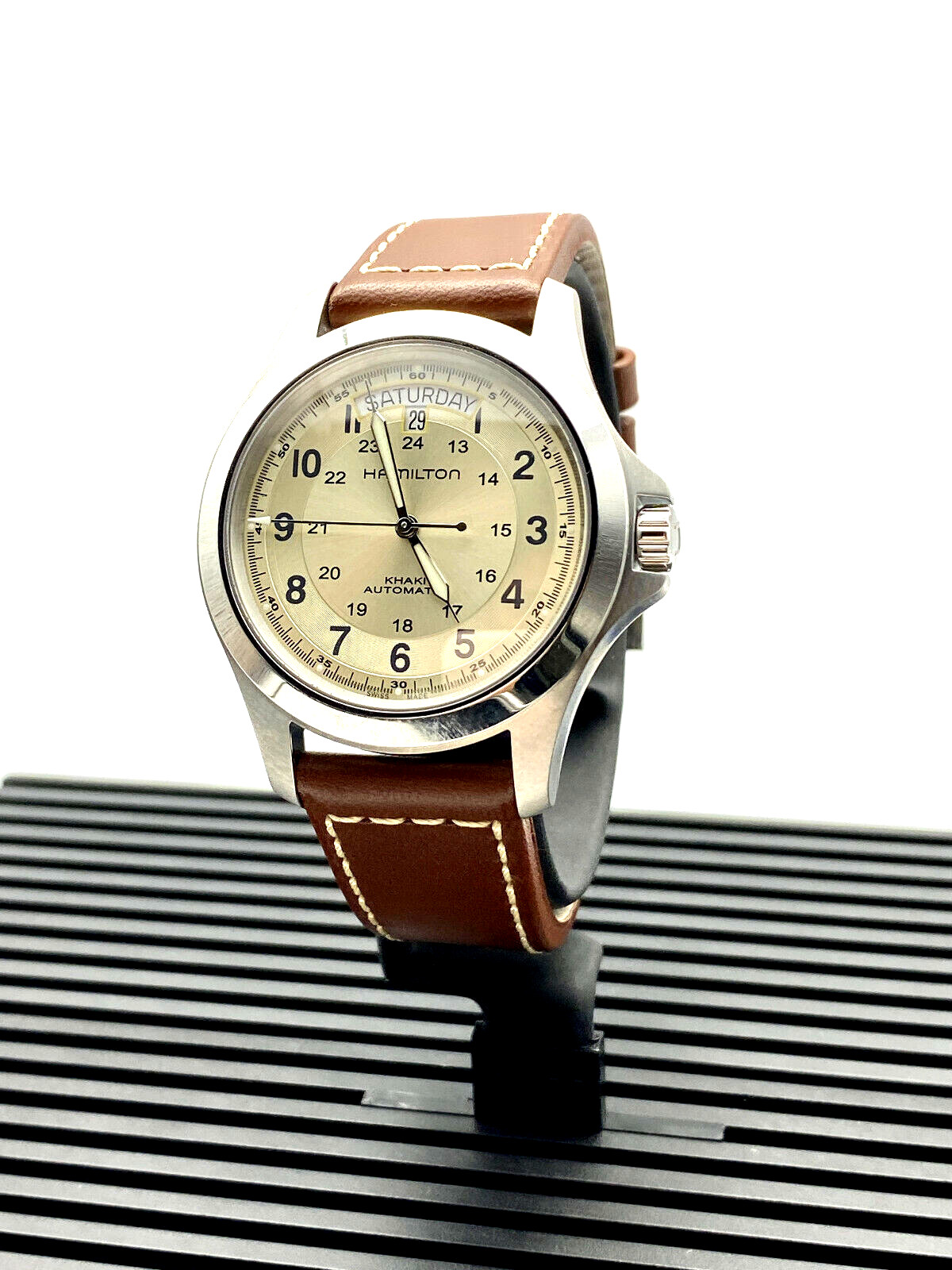 Hamilton Khaki Field King Auto Brown Leather Men’s Watch H64455523