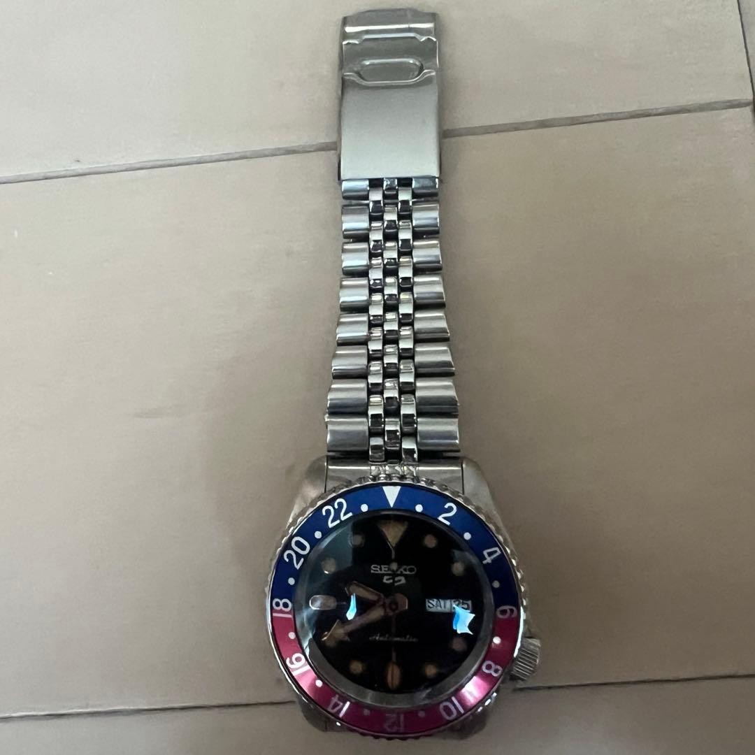 Pepsi Bezel Diver Watch MAD Classic Custom 18cm Wrist Bracelet