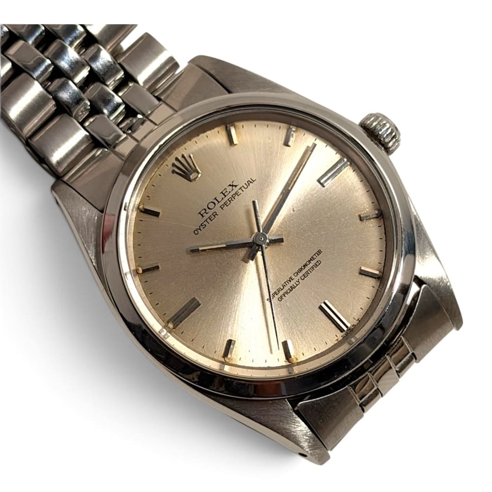 Rolex Oyster Perpetual 36 mm Steel Jubilee Automatic Watch 1018 Circa 1965