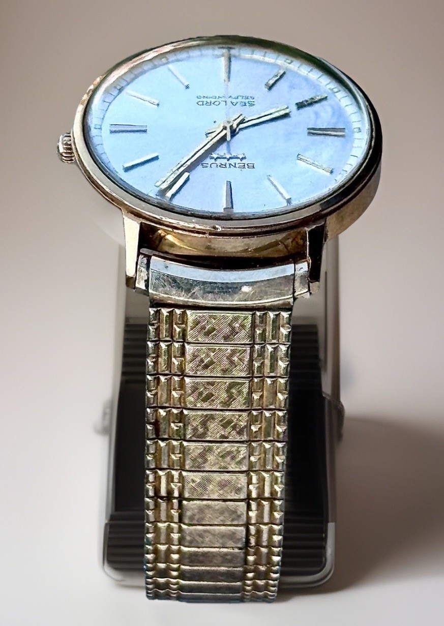 1960s Benrus Sea Lord Automatic Watch Series 1345 W/ Original Box – RUNS Vtg
