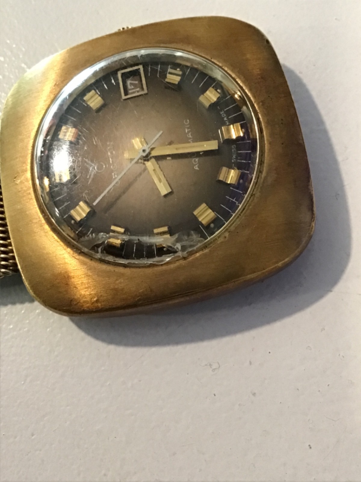 Croton Vintage 10k Gold Filled Automatic Wrist Watch 18k plated works