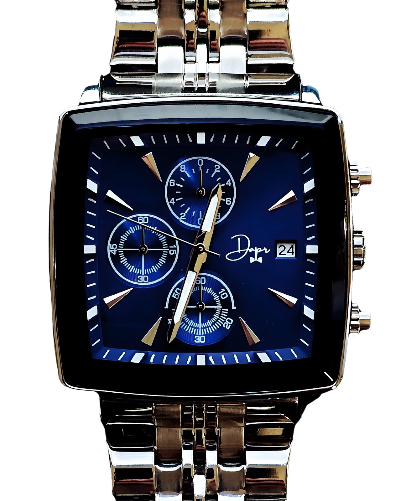 Blue Chrome Quartz – The Modernist by Dapper Watches