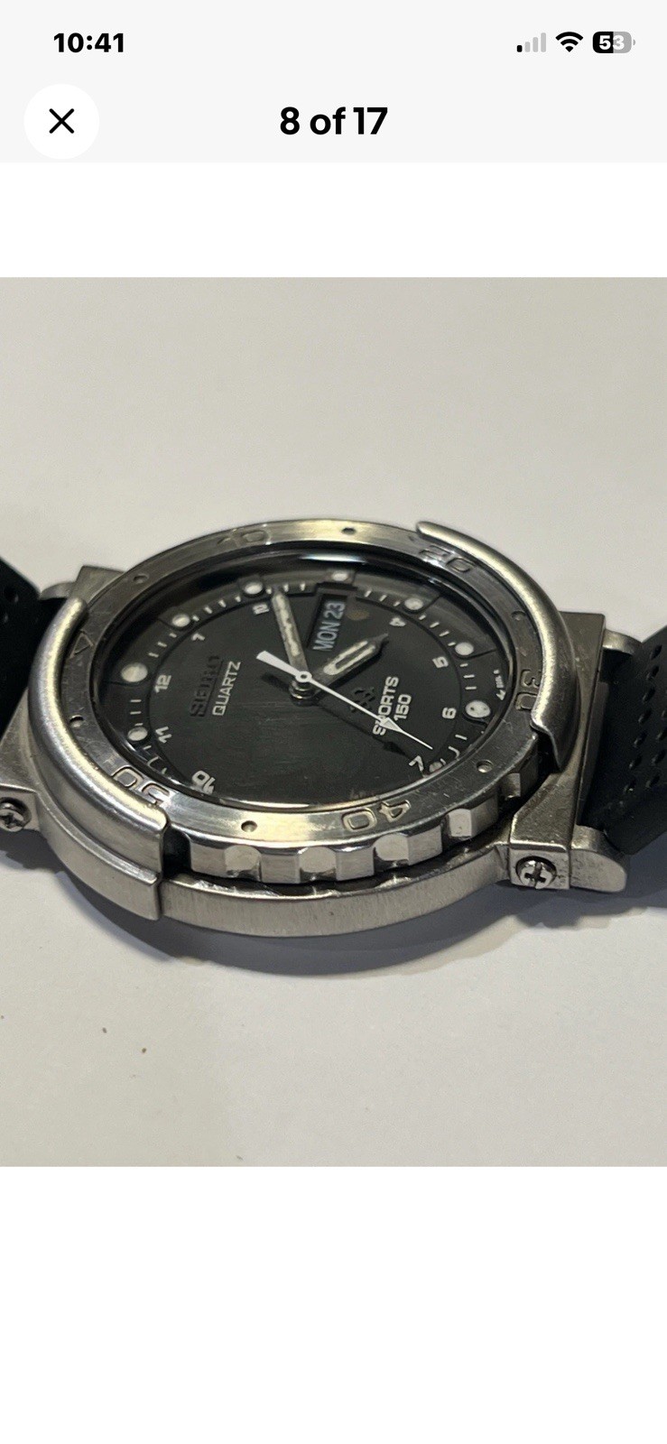 Rare Vintage Shrouded Seiko 5H23-8160 — Mini “Tuna Can” (April 1987)