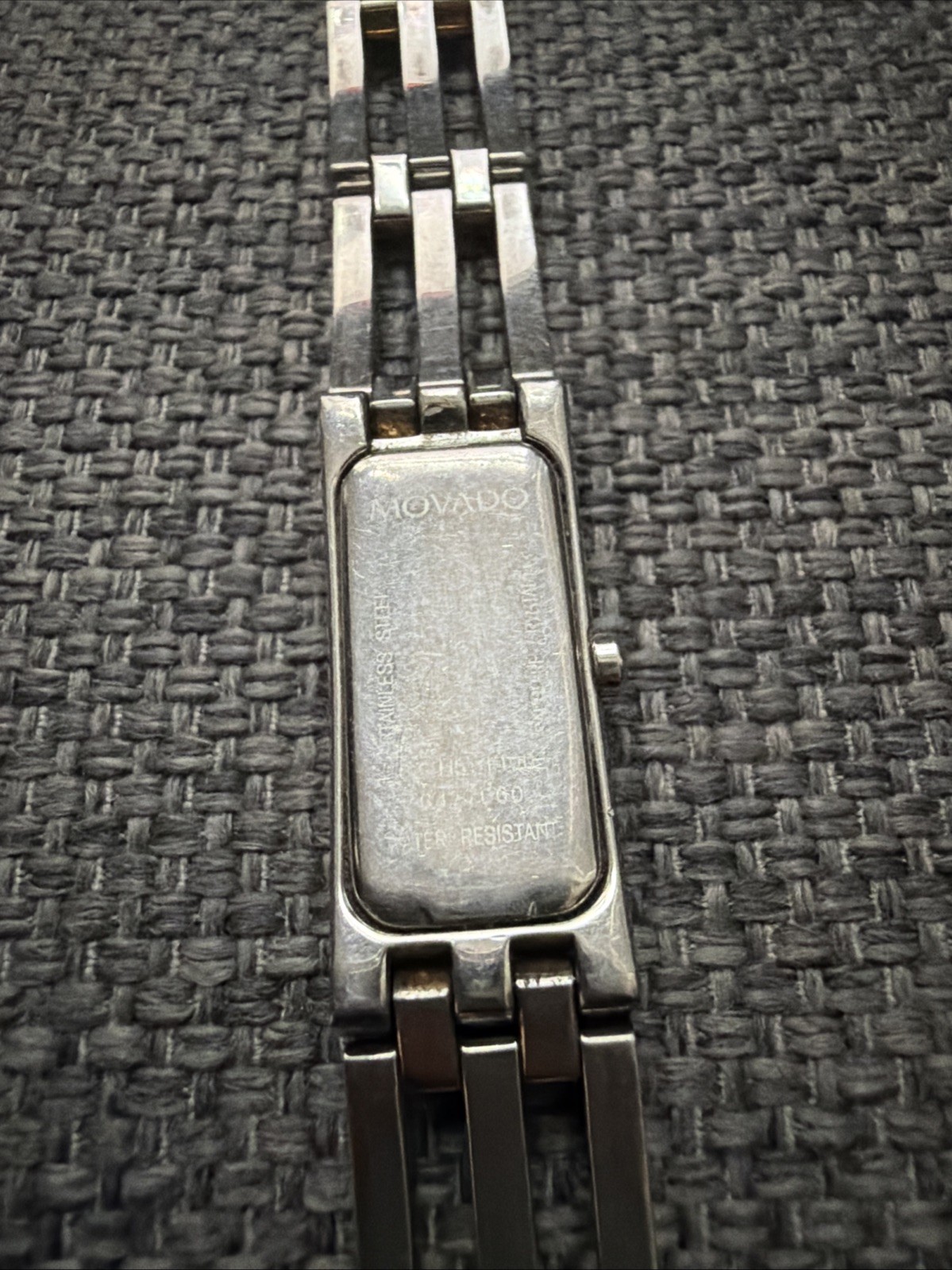 Stainless Steel And Gold Tone Antique Movado Womens Wrist Watch