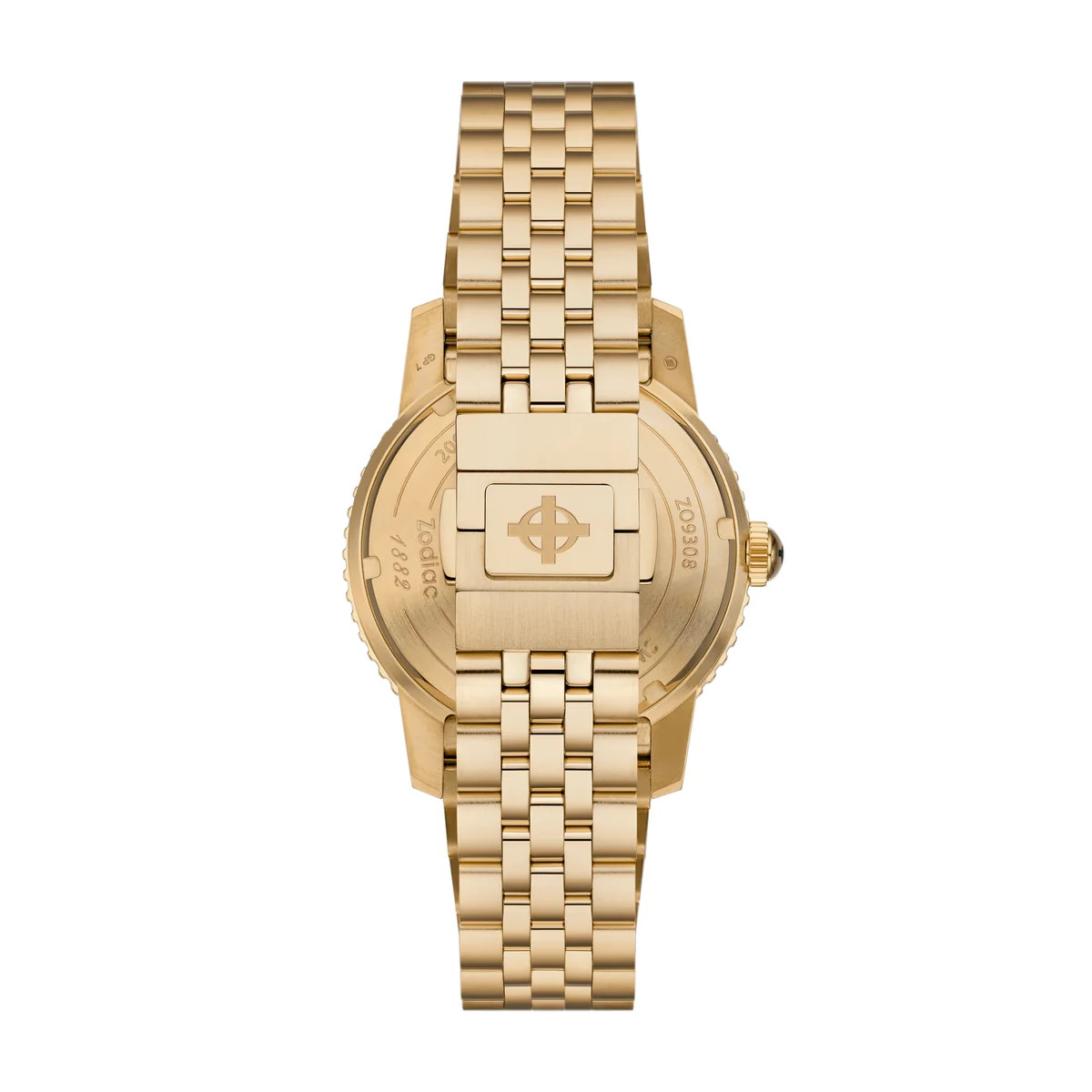 New Zodiac Super Sea Wolf Compression ZO9308 18K Gold Plated Limited Edition