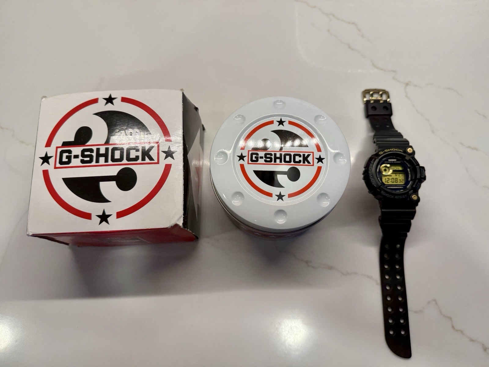 Casio G-SHOCK Frogman GW-225A-1DR Tough Solar 200m Diver Digital Box