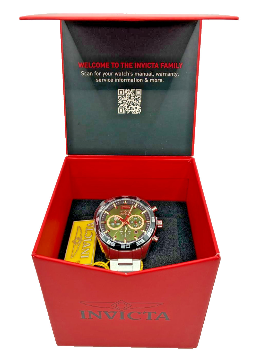 Invicta Speedway Dynamite Men’s Watch. Quartz. Steel. 46.5mm. 100m.
