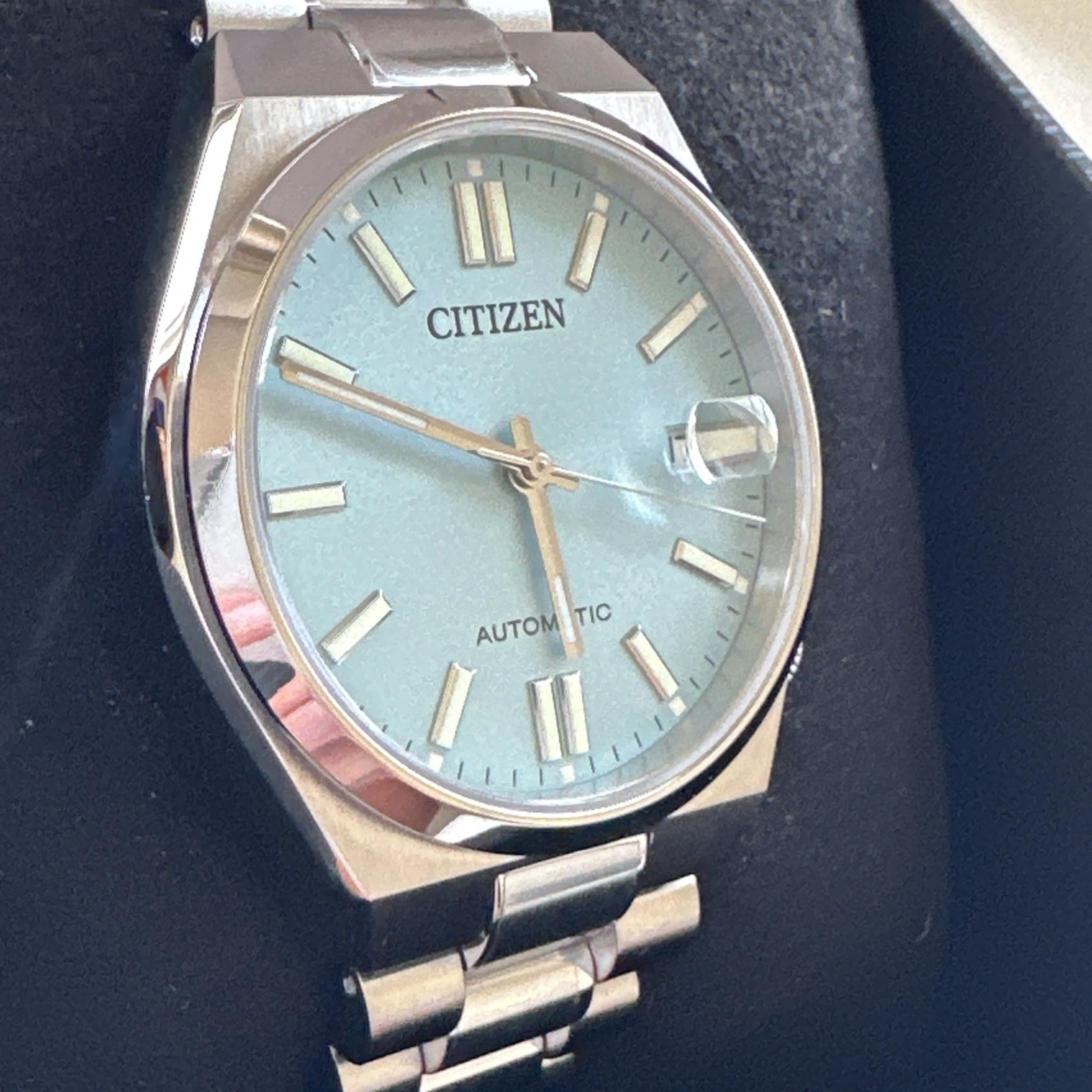 Citizen Men’s Tsuyosa Automatic Blue Stainless Steel Date Watch 40MM NJ0151-53M